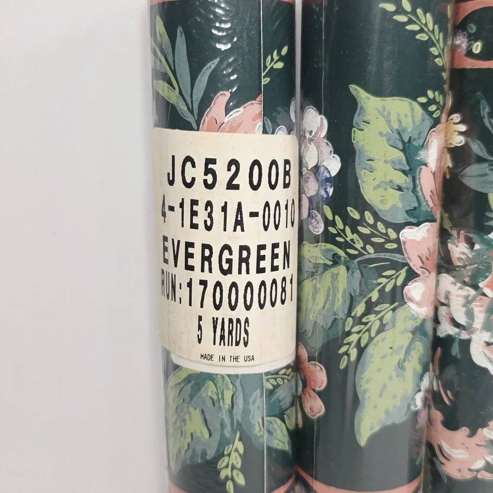 4 Vintage Floral Wallpaper Border Cabbage Rose 5 Yards